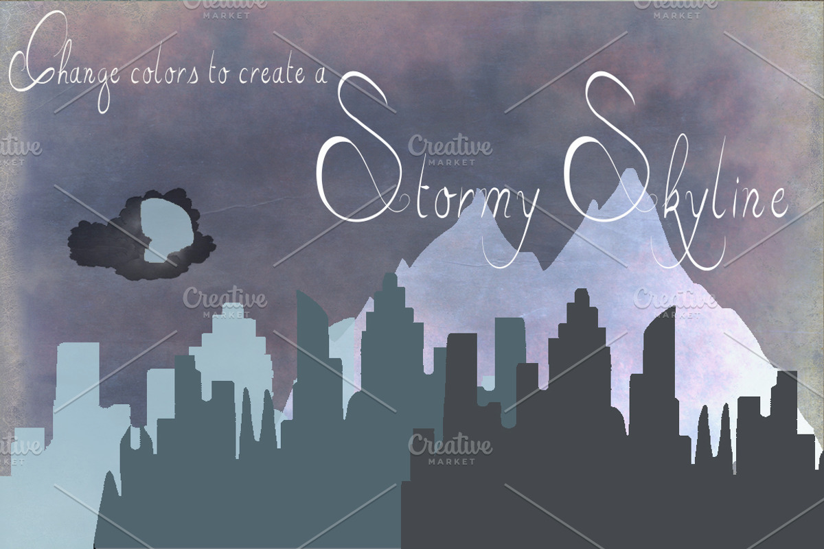 Handsketched Cityscape Clipart Set 4, an Illustration by Lone Star I&D (Photo 3 of 4)