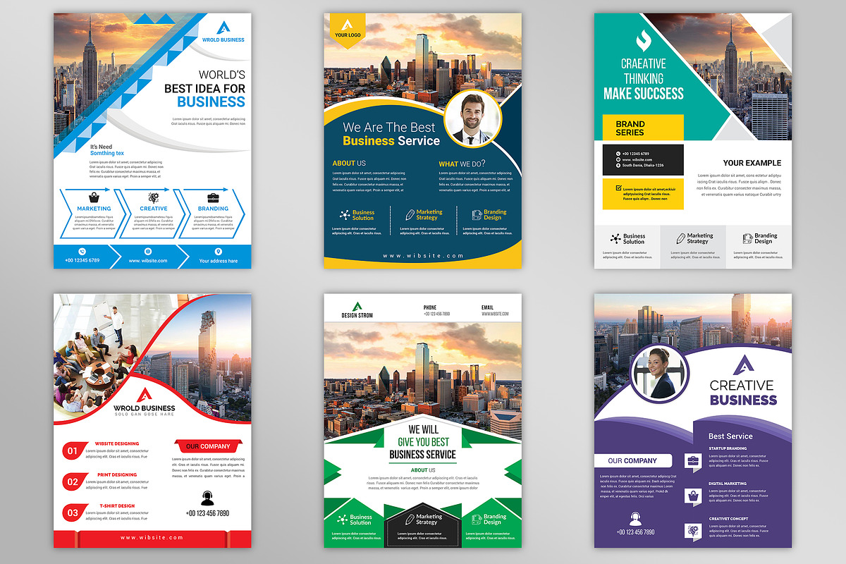 500+ Flyers Mega Bundle 99% OFF, a Flyer Template by Imagine Design Studio (Photo 23 of 98)