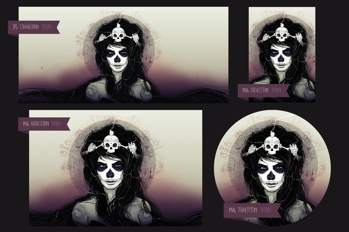 Santa Muerte, an Illustration by adi katz (Photo 2 of 2)