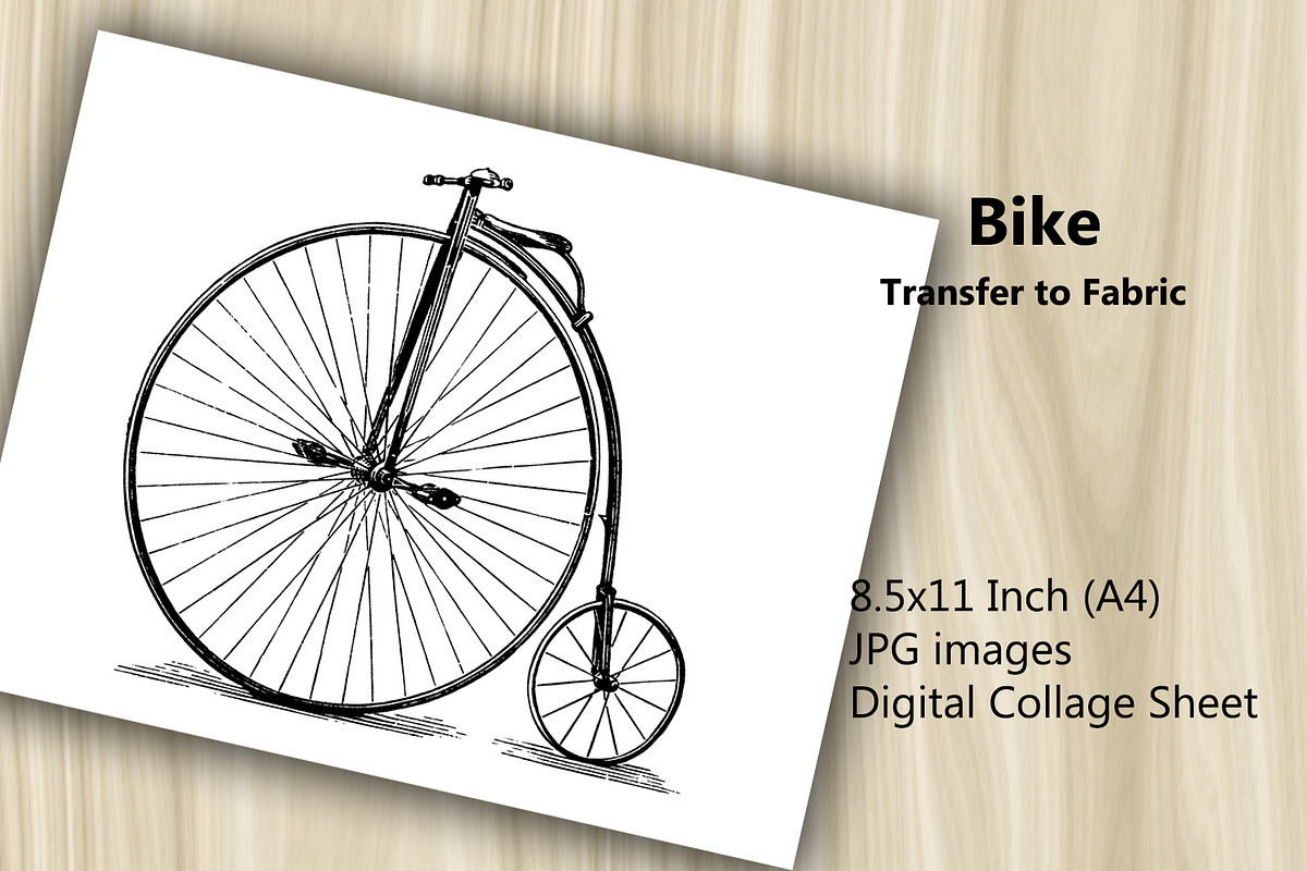 Transfer to Fabric - Bike, a Print Template by Kseniya-Omega (Photo 1 of 3)