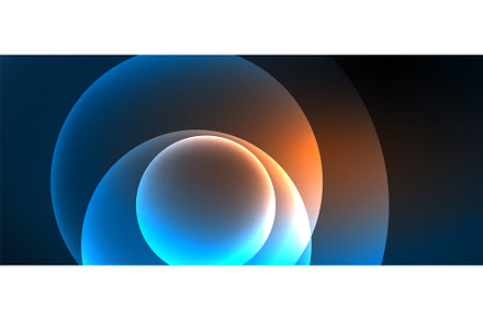 Neon glass shapes for your text or, an Illustration by antishock