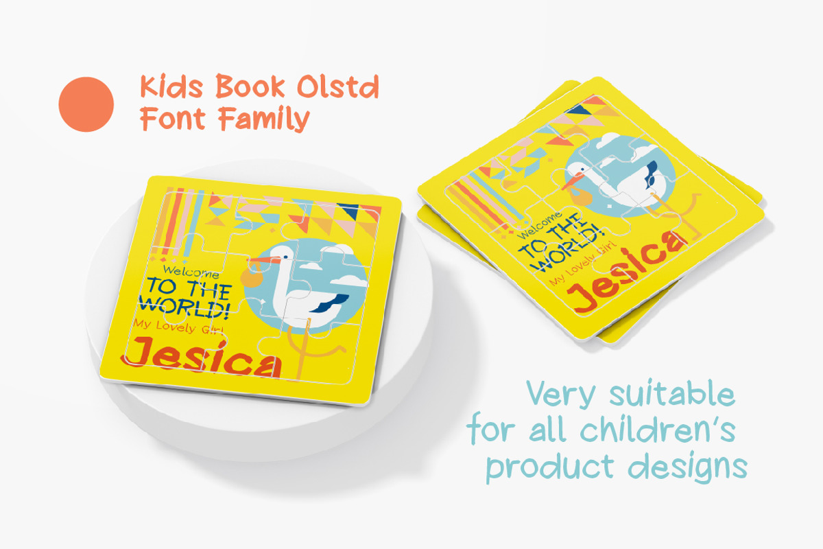 KIDS BOOK olstd, a Handwritten Font by Olexstudio (Photo 5 of 7)
