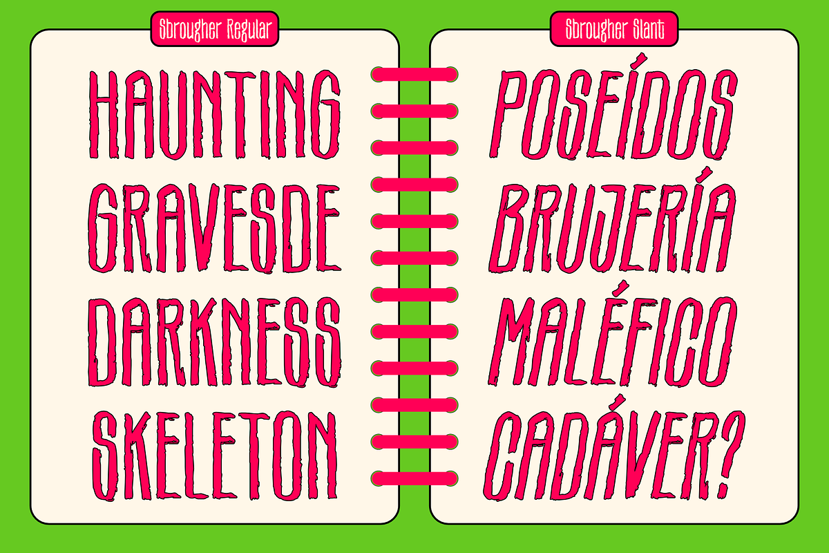 SBROUGHER — Rough Brush Font Family, a Handwritten Font by Griyo Type (Photo 4 of 10)