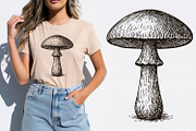 Vintage Mushroom Illustrations, an Illustration by Cool Worker (Thumbnail 3 of 3)