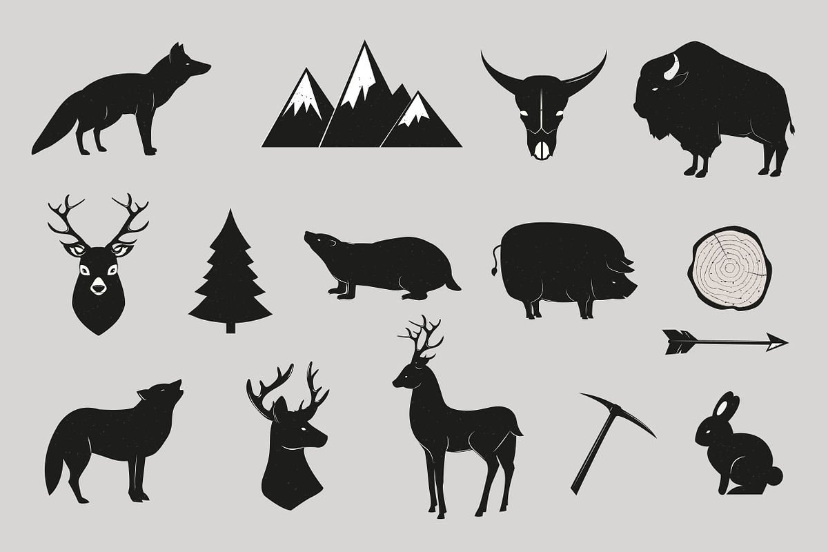 29 Wild Animals and  objects set, an Object Graphic by Sviatlana-St (Photo 3 of 4)
