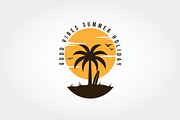 Vintage Tropical Silhouette Vector, a Branding & Logo Template by PrastHF (Thumbnail 1 of 2)