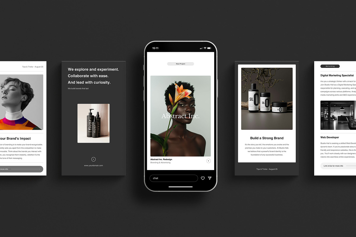 Studio Hall Social Media Kit, a Social Media Template by Ruben Stom (Photo 12 of 20)