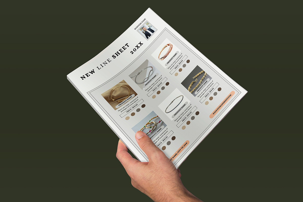 Line Sheet For Wholesale Catalog, a Stationery Template by Design Zone (Photo 3 of 7)