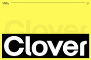 Clover Display Typeface, a Sans Serif Font by Foxtype (Thumbnail 1 of 8)