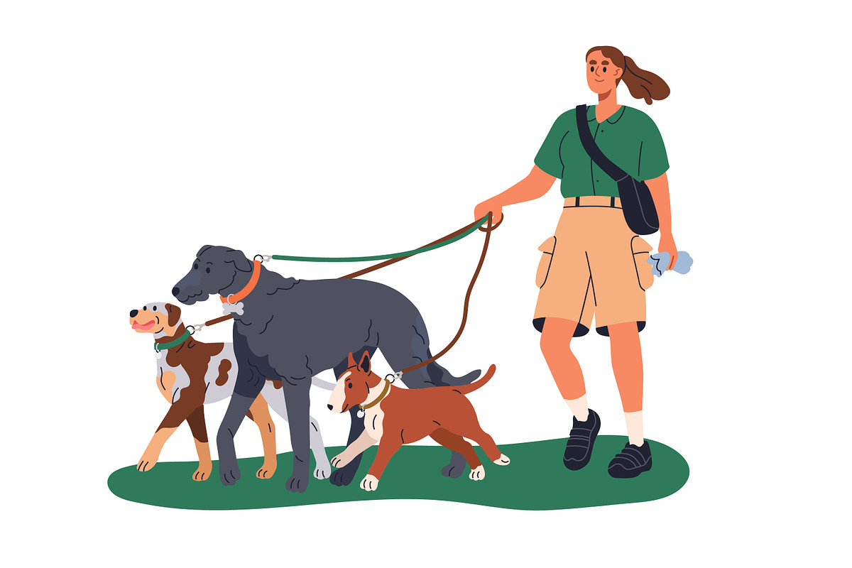 Pet care. Cats and dogs services set, an Animal Illustration by Good Studio (Photo 3 of 11)