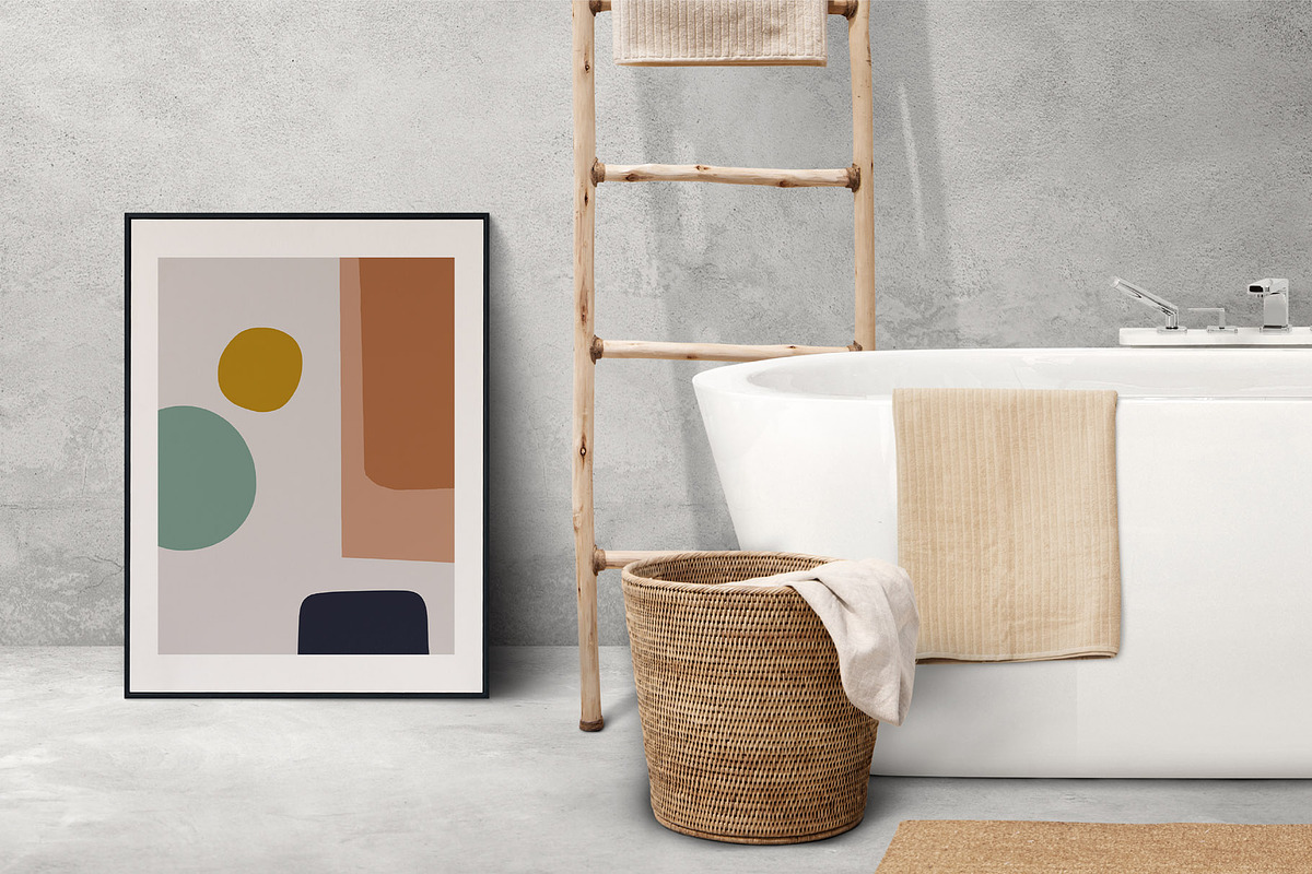 Geometric Abstract Mid Century Art, a Poster Template by Vibrand Studio (Photo 11 of 11)