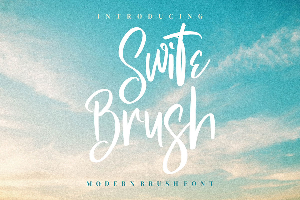 Swite Brush, a Script Font by Integritype Studio (Photo 1 of 6)