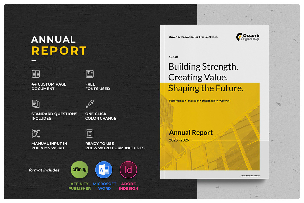 Annual Report, a Brochure Template by StudioGraficso (Photo 1 of 12)