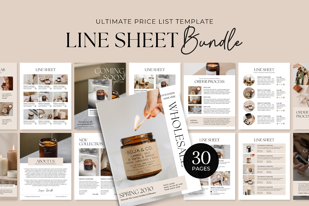 Wholesale Line Sheet Template, a Magazine Template by ShopRShop (Photo 1 of 10)