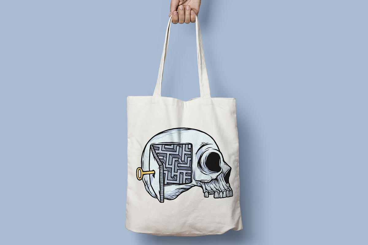 puzzle in the skull, an Illustration by gunaonedesign (Photo 4 of 4)