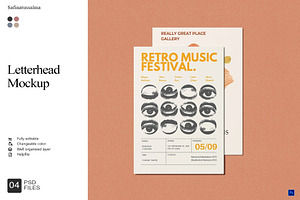 Letterhead Mockup, a Product Mockup by Sweetdady