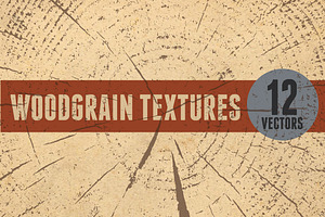 12 Vector Wood Grain Textures