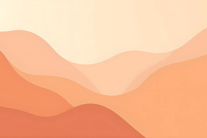 Warm Terracotta Fluid Gradient Cut S, a Photo by LOGOCREATIVE