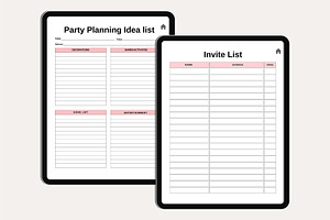 Digital Event Planner Canva Template