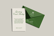 Greeting Card Mockup, a Merchandise Mockup by Permadi Creative (Thumbnail 2 of 5)