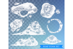 Realistic soap foam, a Decorative Illustration by Yayasya