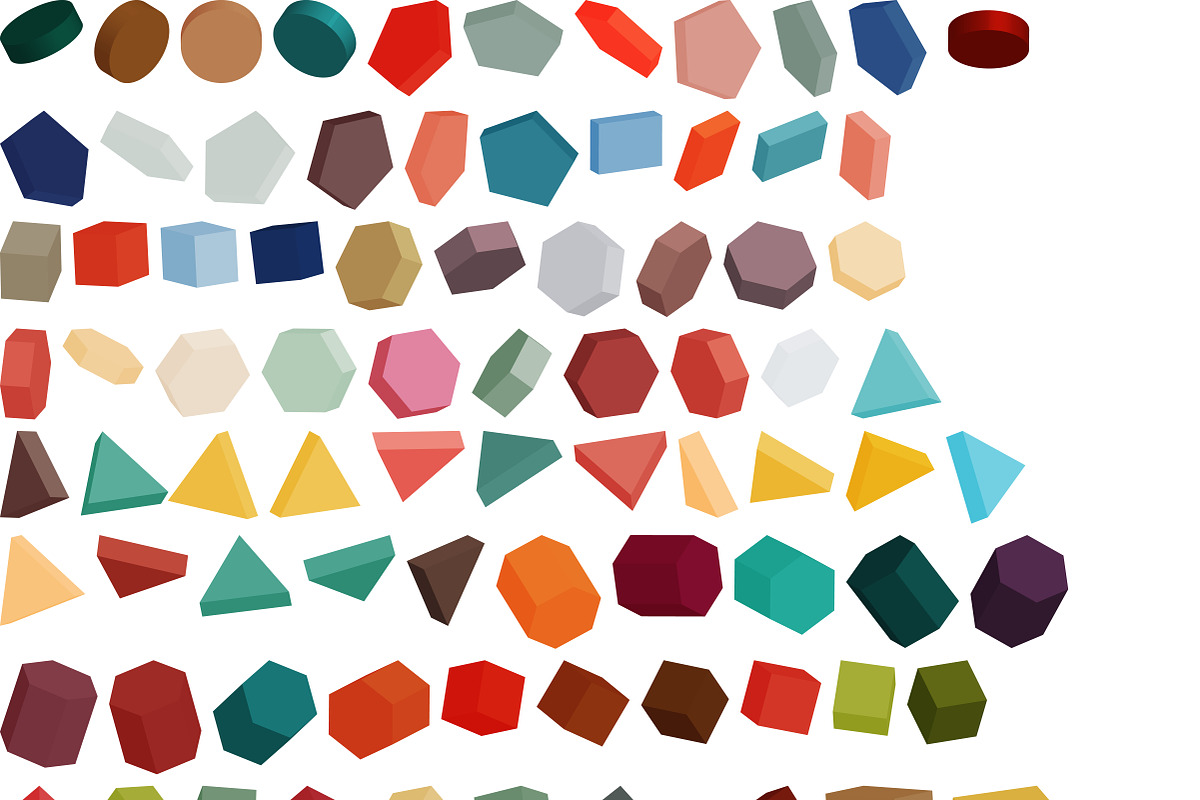 3D vector geomertic shapes, a Shape Add-On by Zebra-Finch (Photo 2 of 3)