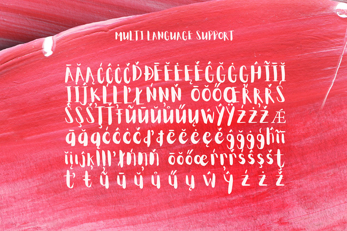 Aloja Extended Brush Font preview 4