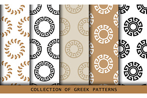 Vector Seamless Greek Patterns