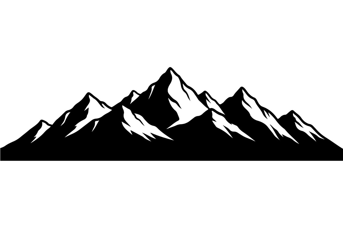 Mountain Range Silhouette, an Object Graphic by Designer_Momina (Photo 2 of 20)