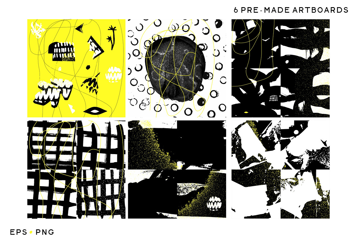 Abstract art & Textures creator kit., a Pattern Graphic by lisa_kalev (Photo 7 of 13)