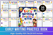 Early Writing Practice Book | school, a Stationery Template by Mustafiz (Thumbnail 1 of 5)