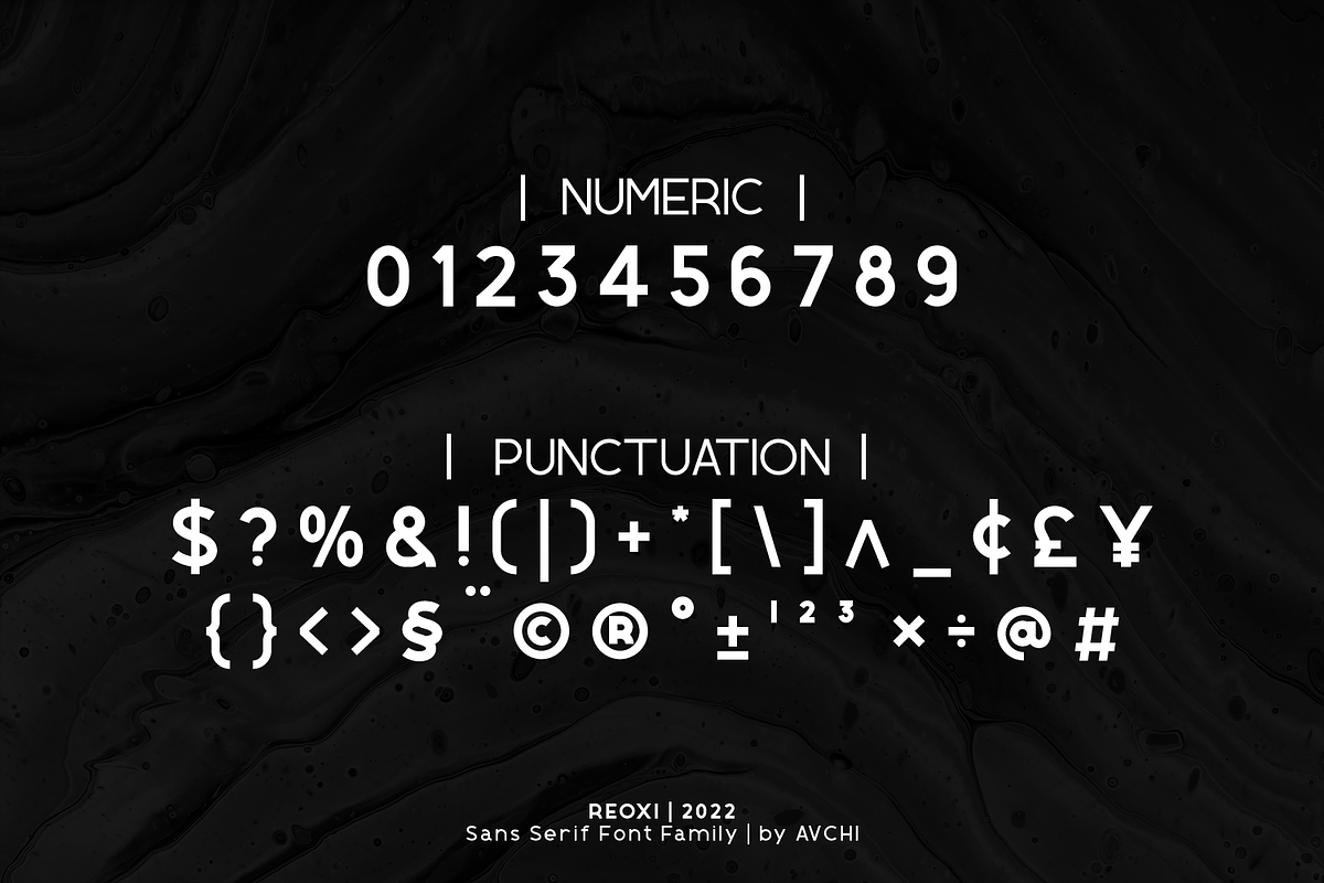 Reoxi | Modern Sans Serif, a Sans Serif Font by Avchi (Photo 5 of 9)