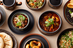 Traditional Middle Eastern dishes in, a Food & Drink Photo by MistyDay