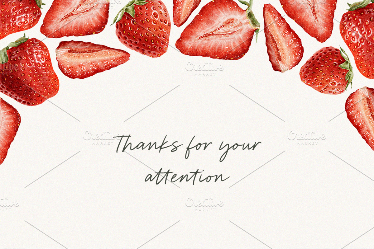 Strawberry watercolor illustrations, a Food Illustration by Fedulova Art (Photo 17 of 17)
