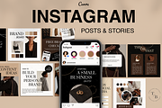 Dark Aesthetic Instagram Templates, a Social Media Template by Templates Boutique (Thumbnail 1 of 9)