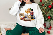 Watercolor Christmas Cocktail PNG, an Illustration by DreamArtGraphic (Thumbnail 3 of 4)