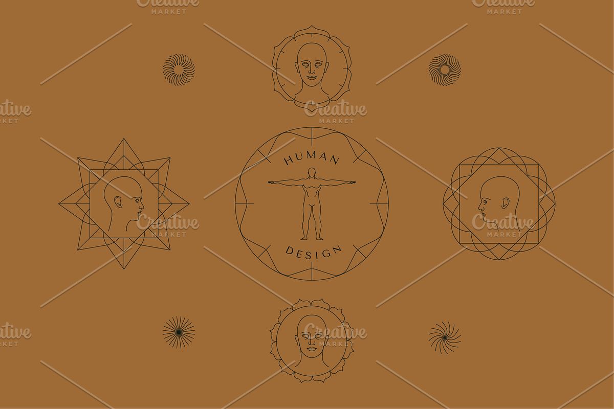 Human - vector design elements, a Background Graphic by venimo