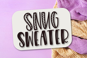 Snug Sweater - Font Duo