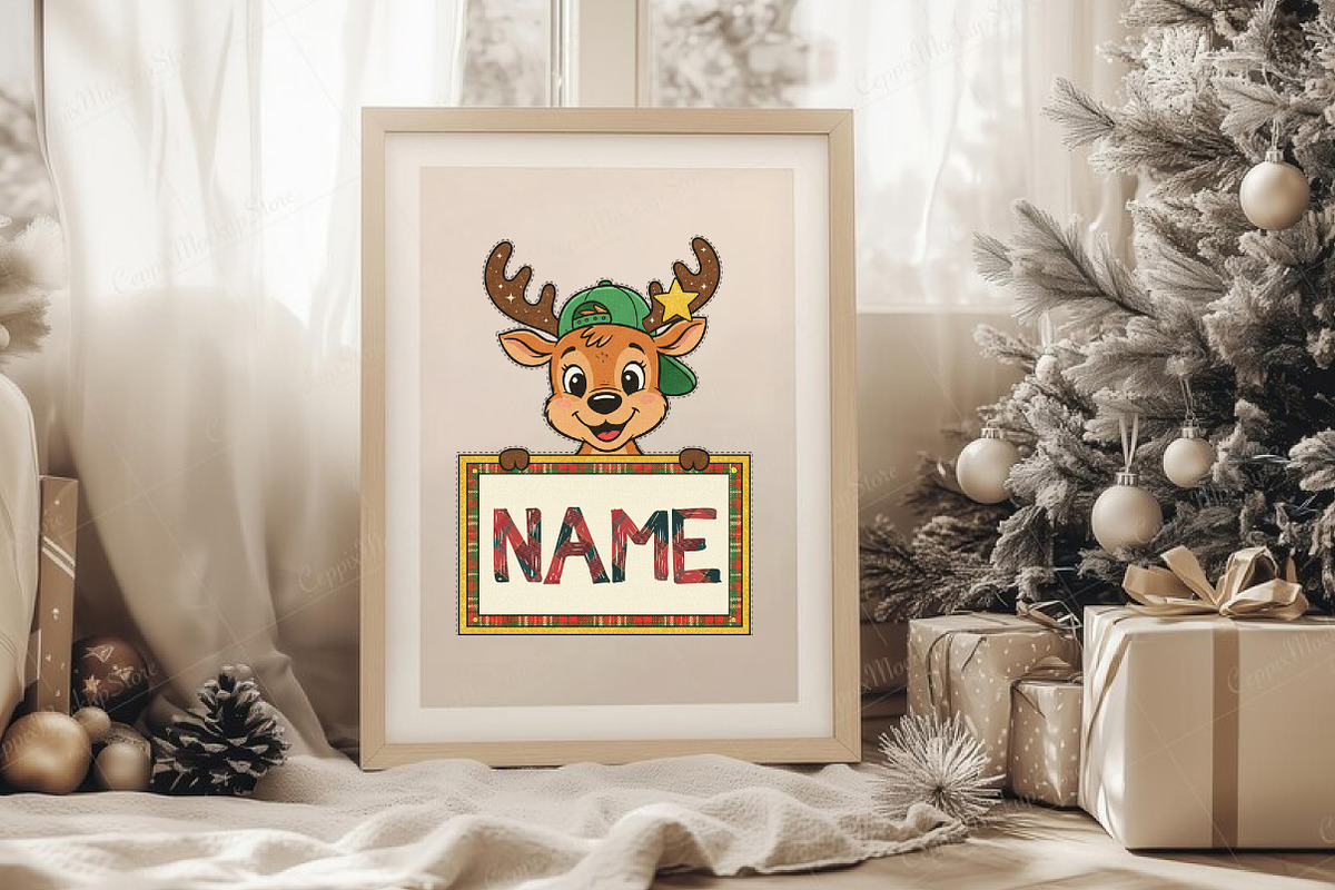 Personalized Christmas Kids Name Png, an Illustration by Libby Wishes (Photo 6 of 9)