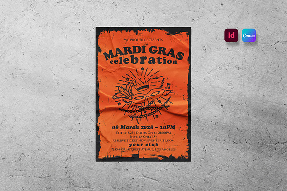 Mardi Gras Celebration Flyer preview 5