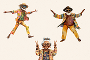 HIPPIE GRANDPARENTS CLIPART PACK, a Person Illustration by Daring Digies (Thumbnail 6 of 9)