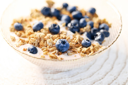 Breakfast idea and delicious food, breakfast cereal grains with, a Food & Drink Photo by Anneleven