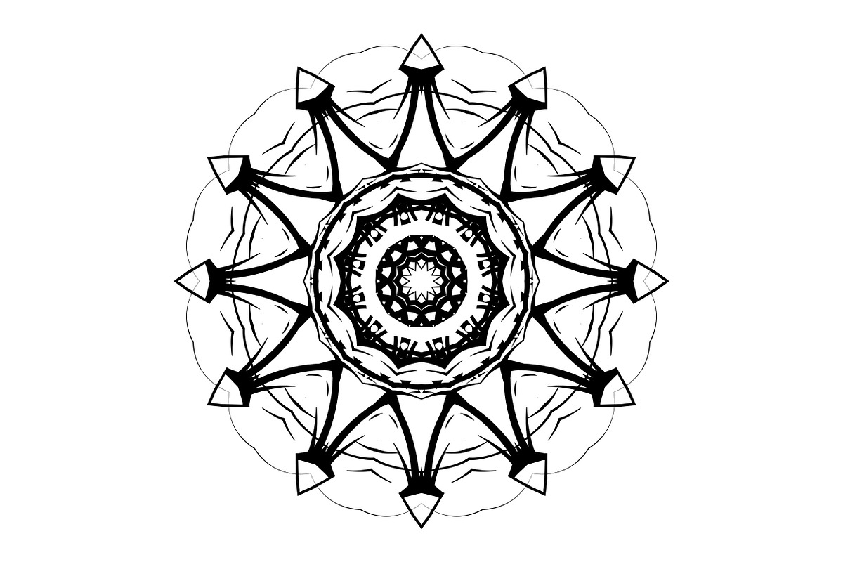 Artistic Mandala Vector Collection, a Decorative Illustration by NJ Himel (Photo 79 of 101)