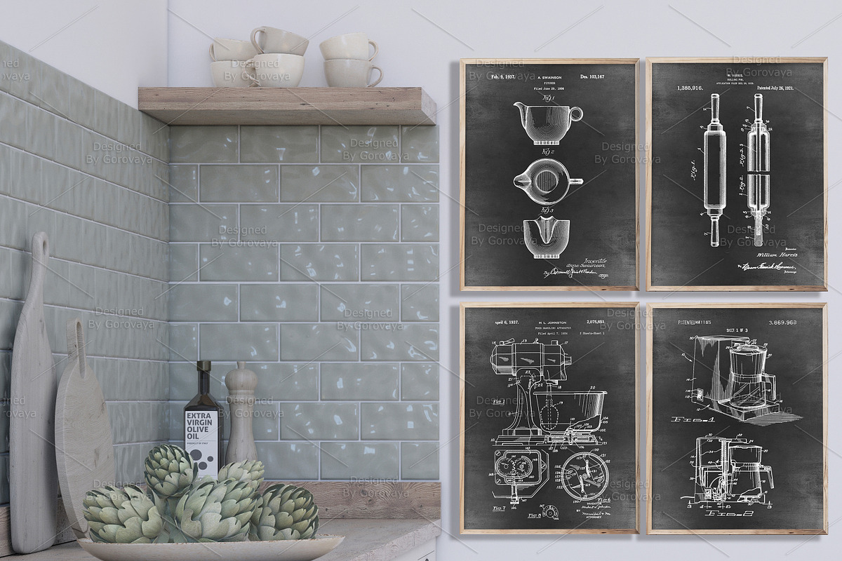Interior Mockup, Italian Kitchen, a Product Mockup by Designed By Gorovaya (Photo 4 of 9)