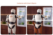 AI Humanoid Robot Branding Mockup, an Android Mockup by Country4k (Thumbnail 3 of 4)