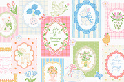 Spring Charm Clipart & Patterns, an Object Graphic by Leila Divine (Thumbnail 3 of 17)
