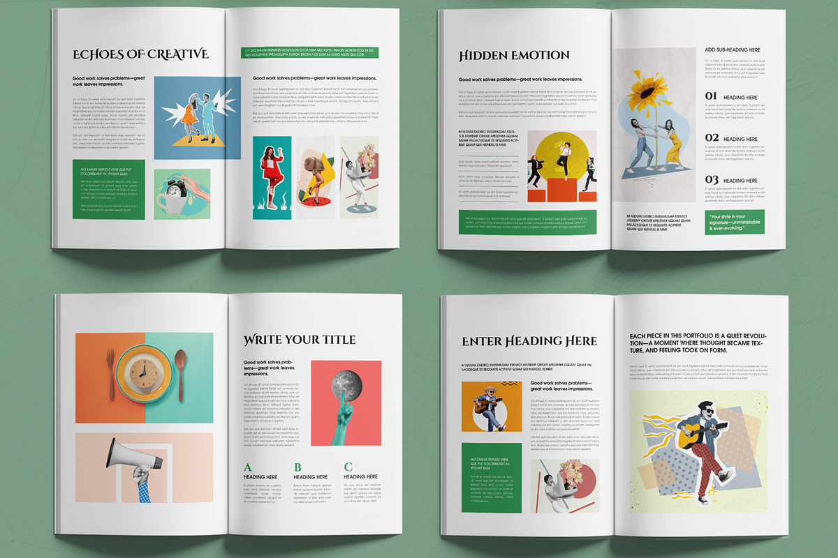 Modern Art Exhibition Portfolio, a Brochure Template by MightyDesign (Photo 3 of 6)