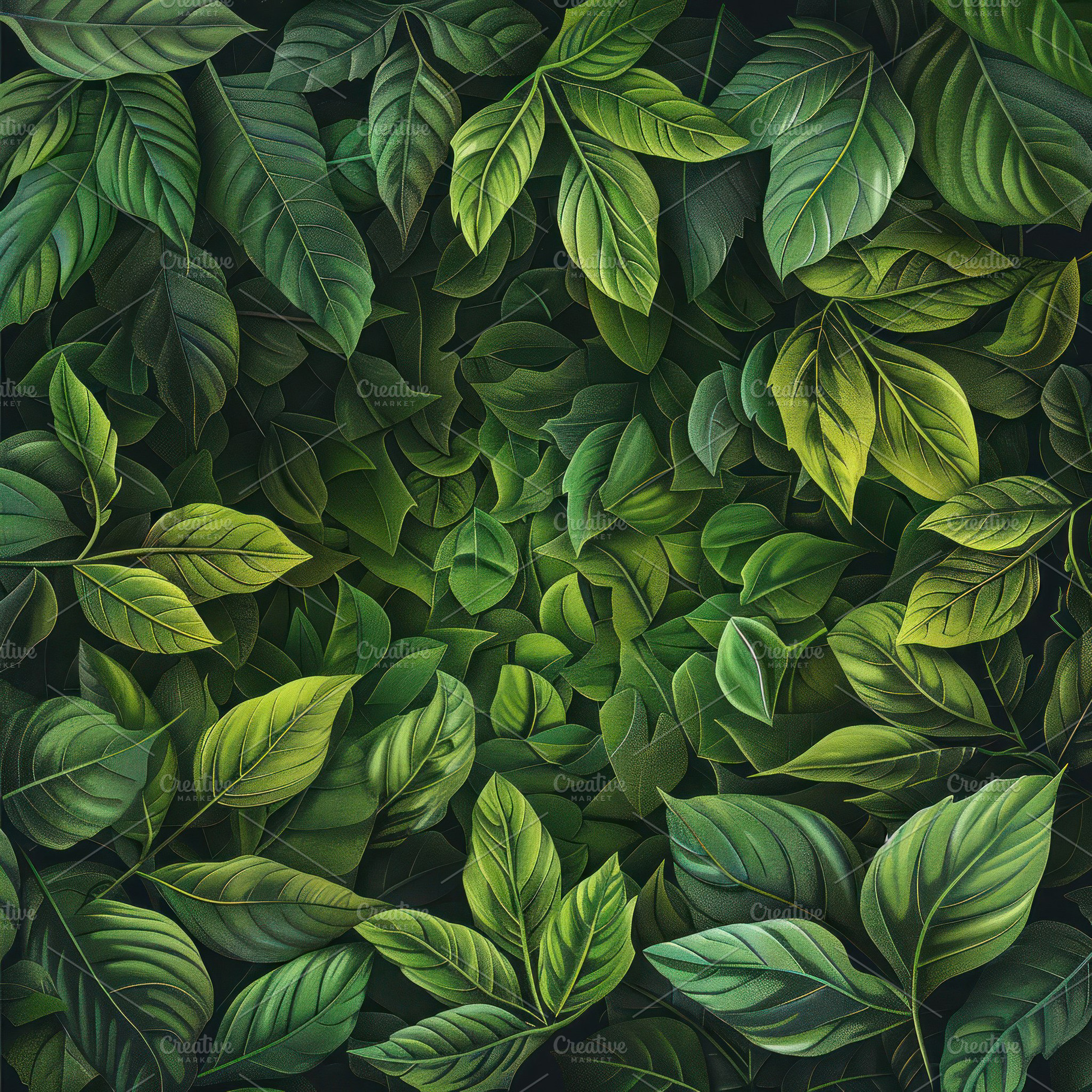 A seamless pattern of overlapping gr, a Photo by LOGOCREATIVE