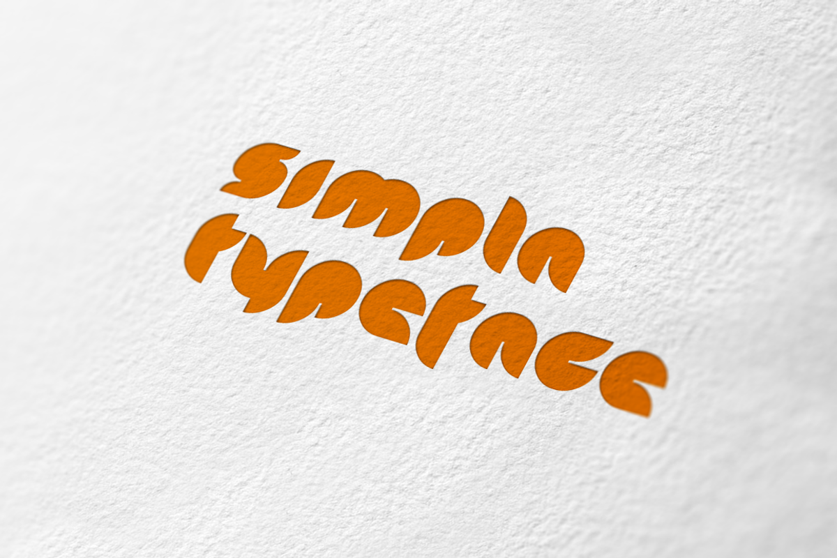 Simpla typeface preview 5