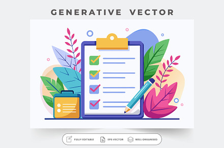 A vibrant checklist displays complet, a Graphic by Iftikhar Alam